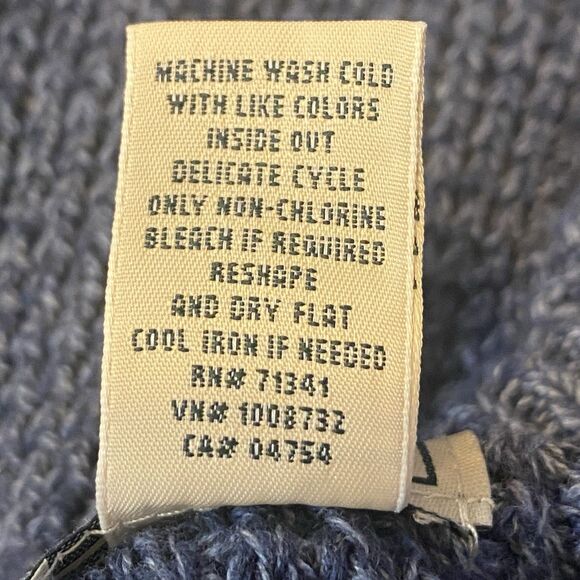 L.L. Bean Organic Cotton Waffle Knit Full Zip Cardigan – Men’s L Tall - Picture 5 of 11